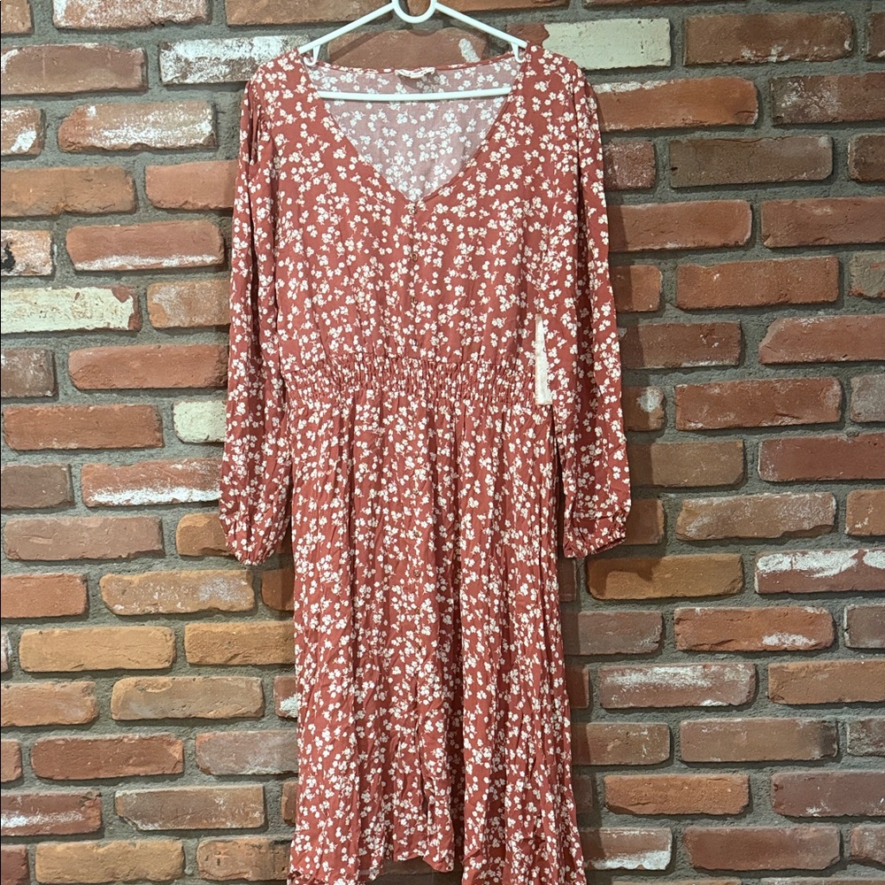 Long Sleeve Floral Dress